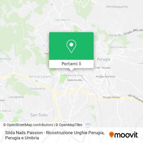 Mappa Silda Nails Passion - Ricostruzione Unghie Perugia