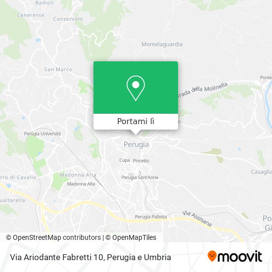 Mappa Via Ariodante Fabretti 10