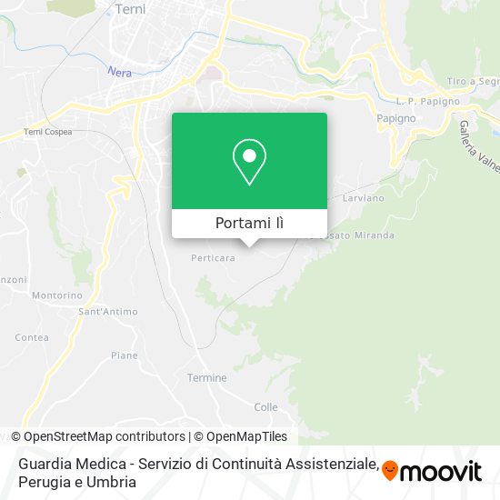 Mappa Guardia Medica - Servizio di Continuità Assistenziale