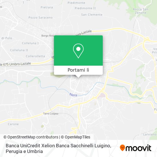 Mappa Banca UniCredit Xelion Banca Sacchinelli Luigino