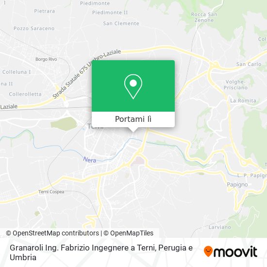 Mappa Granaroli Ing. Fabrizio Ingegnere a Terni