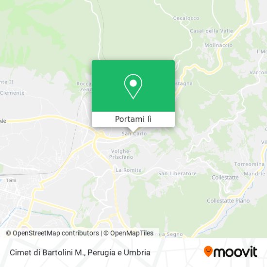 Mappa Cimet di Bartolini M.