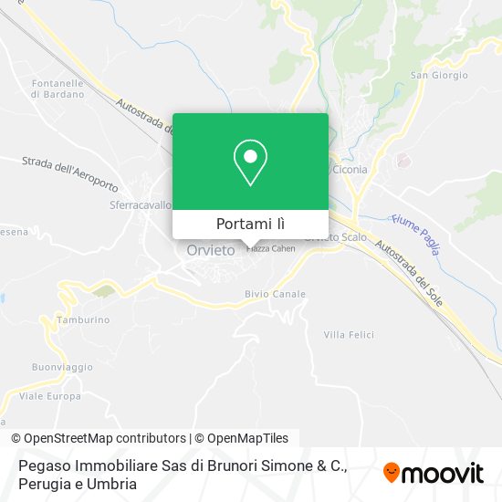 Mappa Pegaso Immobiliare Sas di Brunori Simone & C.