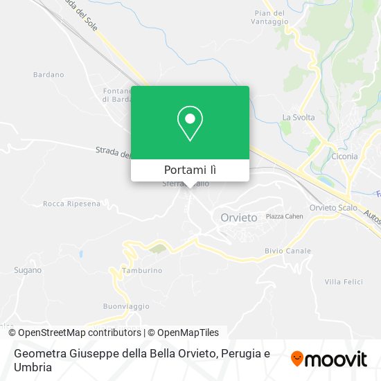 Mappa Geometra Giuseppe della Bella Orvieto