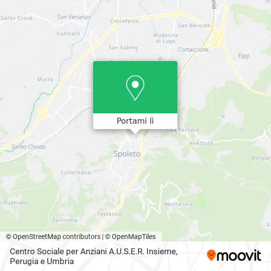 Mappa Centro Sociale per Anziani A.U.S.E.R. Insieme
