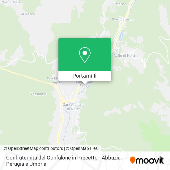 Mappa Confraternita del Gonfalone in Precetto - Abbazia