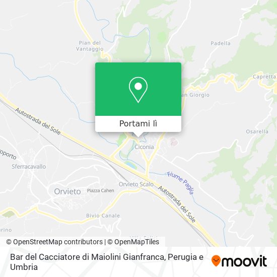 Mappa Bar del Cacciatore di Maiolini Gianfranca