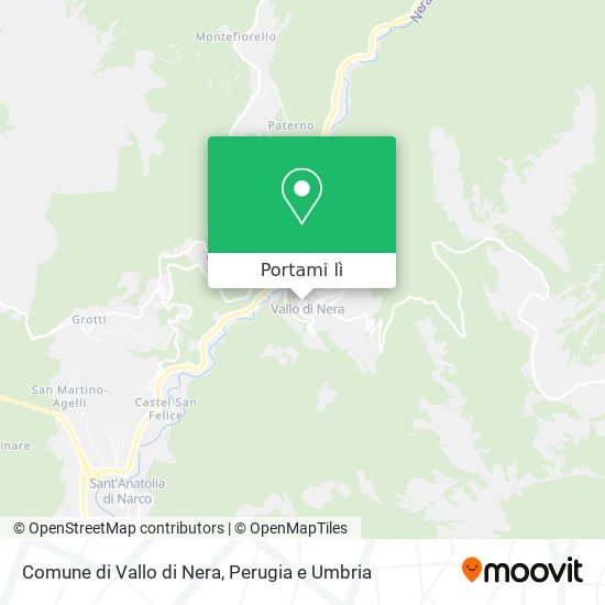 Mappa Comune di Vallo di Nera