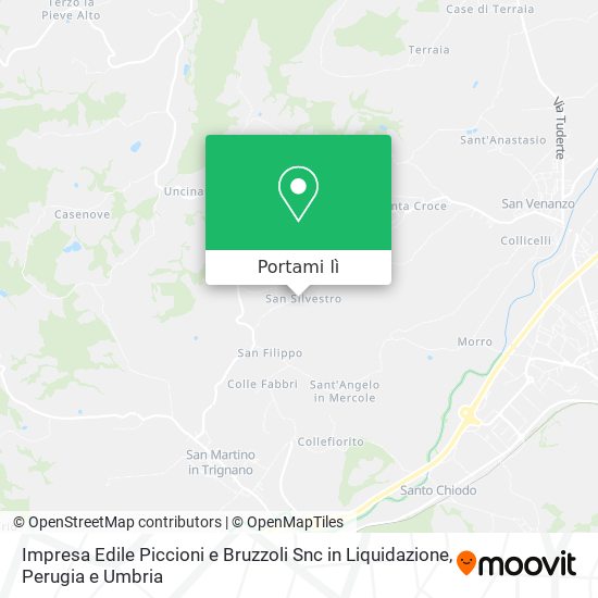 Mappa Impresa Edile Piccioni e Bruzzoli Snc in Liquidazione