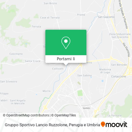 Mappa Gruppo Sportivo Lancio Ruzzolone