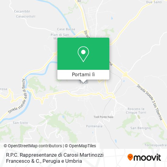 Mappa R.P.C. Rappresentanze di Carosi Martinozzi Francesco & C.
