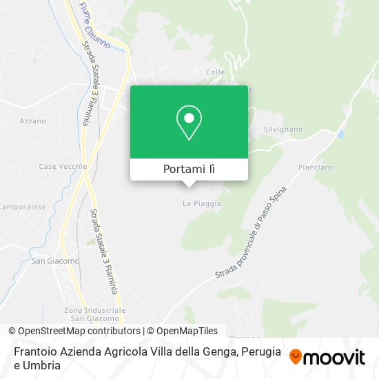 Mappa Frantoio Azienda Agricola Villa della Genga