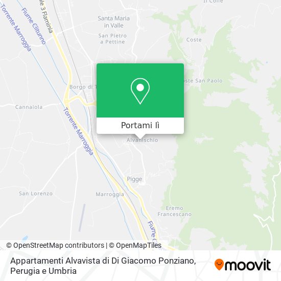 Mappa Appartamenti Alvavista di Di Giacomo Ponziano