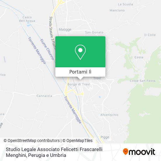 Mappa Studio Legale Associato Felicetti Frascarelli Menghini