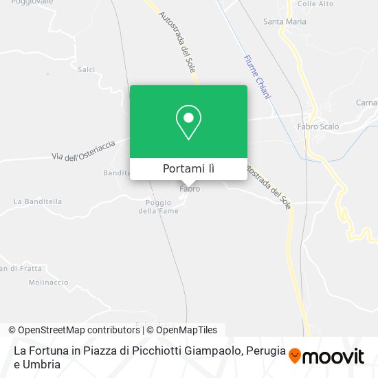 Mappa La Fortuna in Piazza di Picchiotti Giampaolo