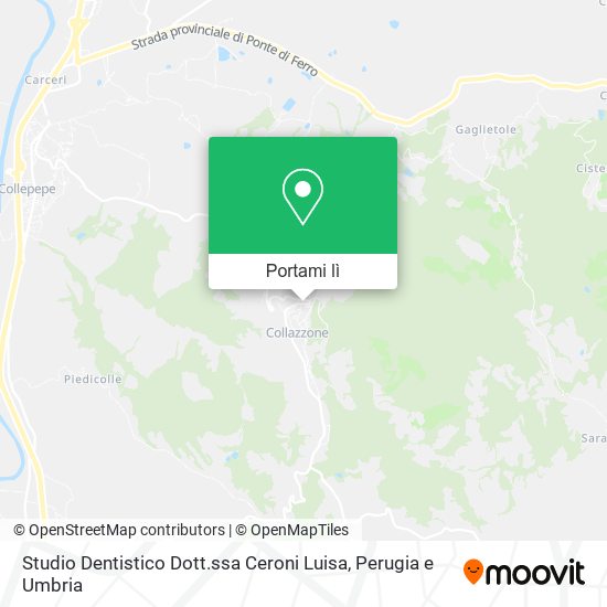 Mappa Studio Dentistico Dott.ssa Ceroni Luisa