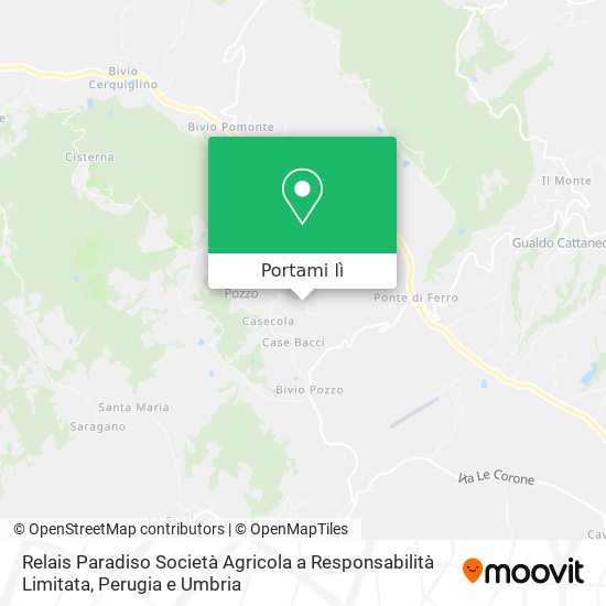 Mappa Relais Paradiso Società Agricola a Responsabilità Limitata