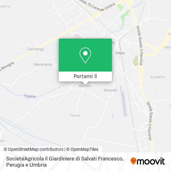 Mappa Societa'Agricola il Giardiniere di Salvati Francesco