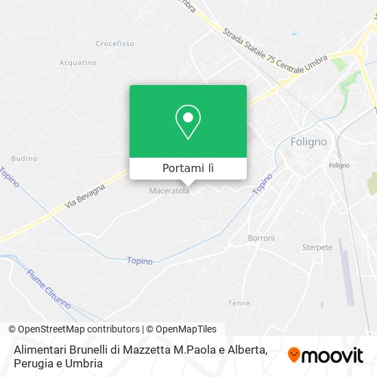 Mappa Alimentari Brunelli di Mazzetta M.Paola e Alberta