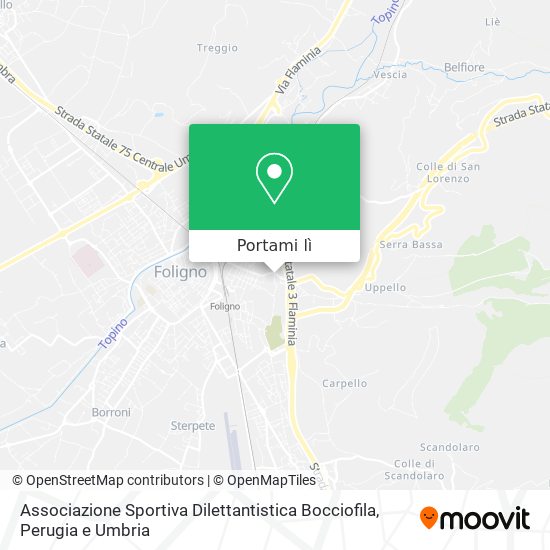 Mappa Associazione Sportiva Dilettantistica Bocciofila