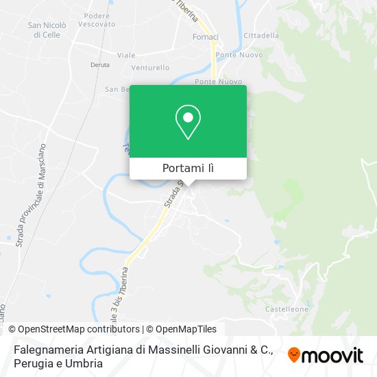 Mappa Falegnameria Artigiana di Massinelli Giovanni & C.