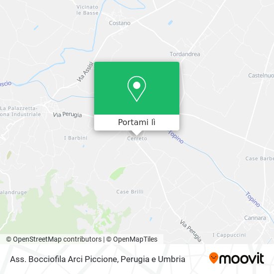 Mappa Ass. Bocciofila Arci Piccione