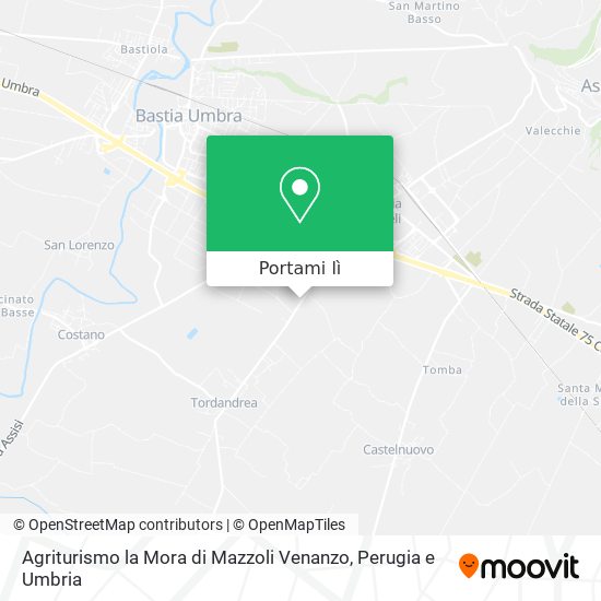 Mappa Agriturismo la Mora di Mazzoli Venanzo