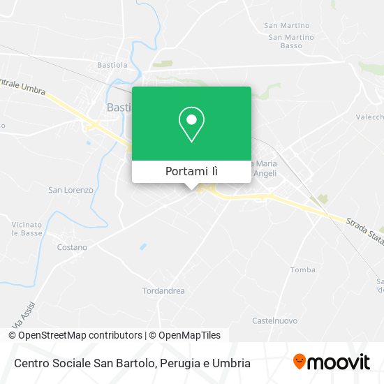Mappa Centro Sociale San Bartolo