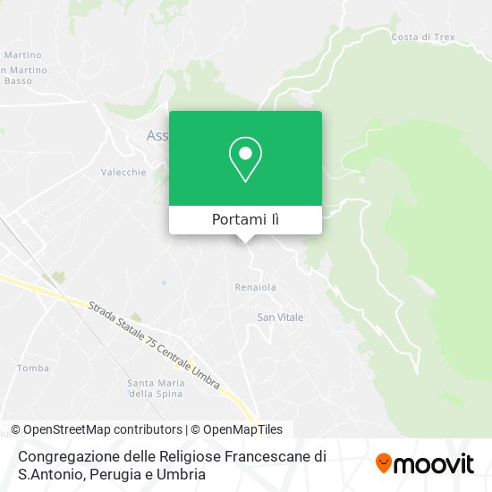 Mappa Congregazione delle Religiose Francescane di S.Antonio
