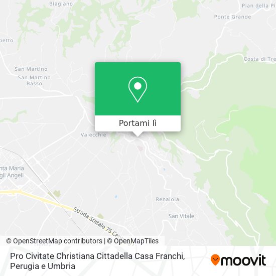 Mappa Pro Civitate Christiana Cittadella Casa Franchi