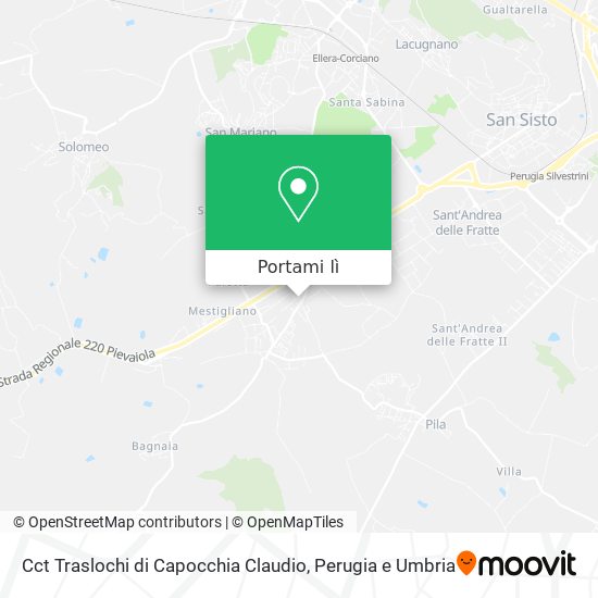 Mappa Cct Traslochi di Capocchia Claudio