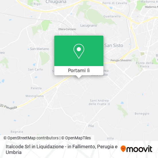 Mappa Italcode Srl in Liquidazione - in Fallimento