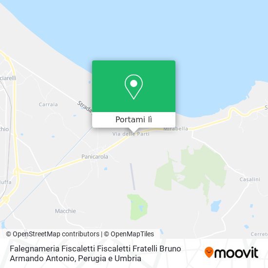Mappa Falegnameria Fiscaletti Fiscaletti Fratelli Bruno Armando Antonio
