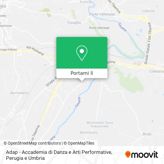 Mappa Adap - Accademia di Danza e Arti Performative