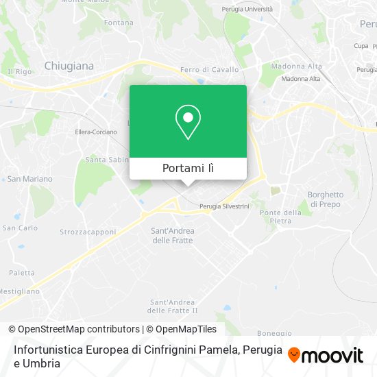 Mappa Infortunistica Europea di Cinfrignini Pamela