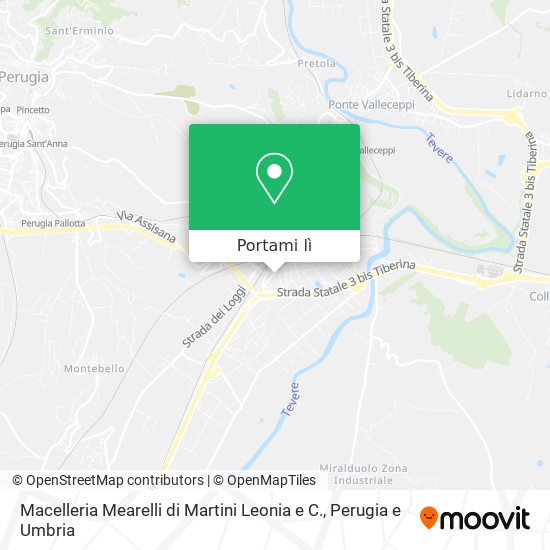 Mappa Macelleria Mearelli di Martini Leonia e C.