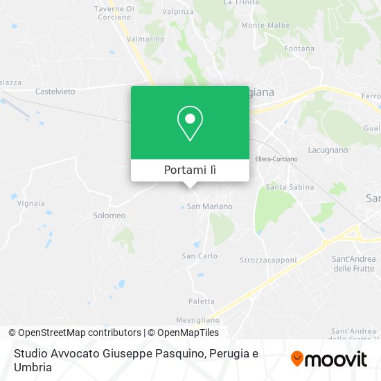 Mappa Studio Avvocato Giuseppe Pasquino