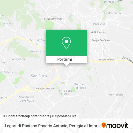 Mappa Legart di Pantano Rosario Antonio