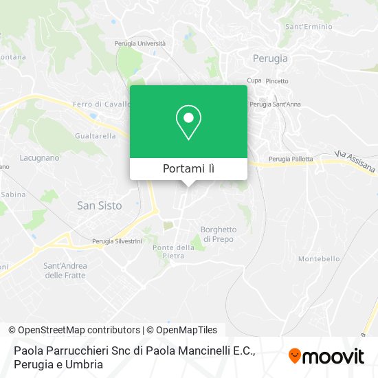 Mappa Paola Parrucchieri Snc di Paola Mancinelli E.C.
