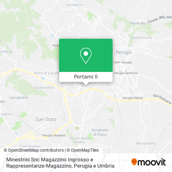 Mappa Minestrini Snc Magazzino Ingrosso e Rappresentanze-Magazzino