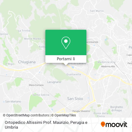 Mappa Ortopedico Altissimi Prof. Maurizio
