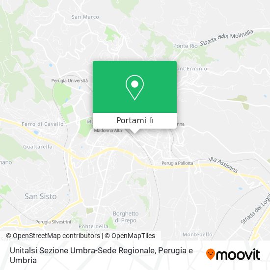 Mappa Unitalsi Sezione Umbra-Sede Regionale