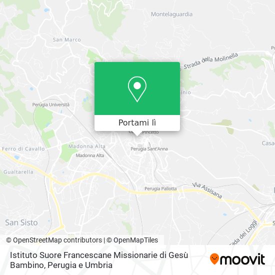 Mappa Istituto Suore Francescane Missionarie di Gesù Bambino