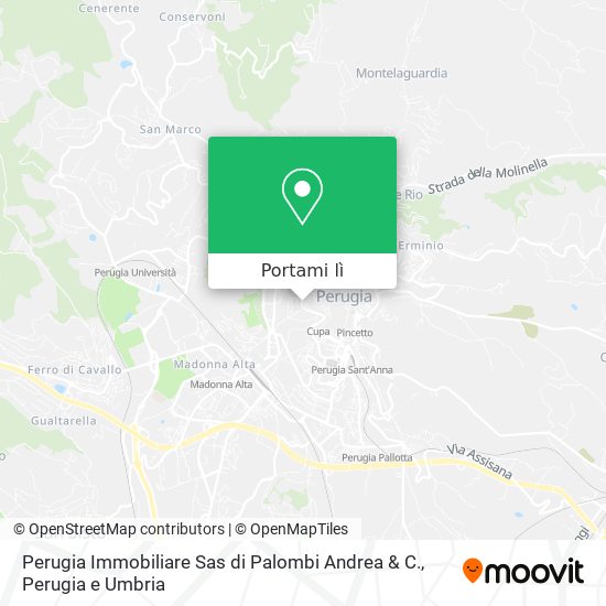 Mappa Perugia Immobiliare Sas di Palombi Andrea & C.