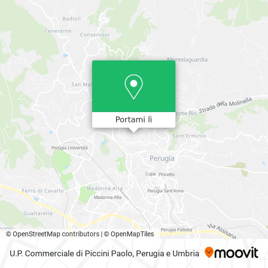 Mappa U.P. Commerciale di Piccini Paolo