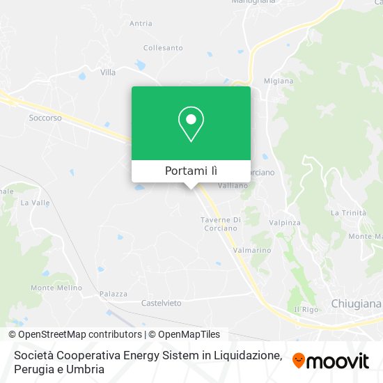 Mappa Società Cooperativa Energy Sistem in Liquidazione