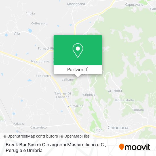 Mappa Break Bar Sas di Giovagnoni Massimiliano e C.