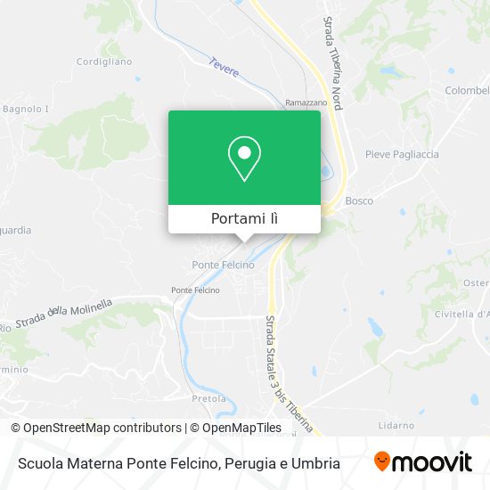 Mappa Scuola Materna Ponte Felcino