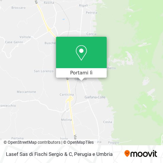 Mappa Lasef Sas di Fischi Sergio & C