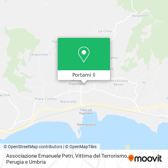 Mappa Associazione Emanuele Petri, Vittima del Terrorismo